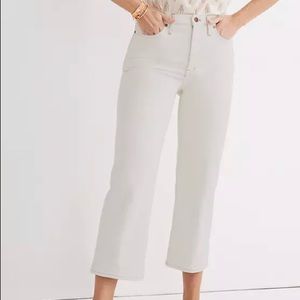 NWT Madewell Slim Wide-Leg Jeans in Cloud Lining